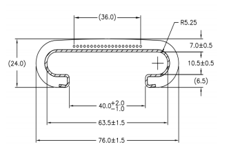 Оригинальные поручни эскалатора, бесшовные 82 мм со стальной проволокой и нейлоновой подкладкой